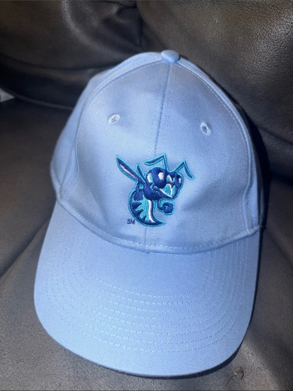 NBA NOLA HORNETS Augusta Sportswear Light Blue Kids Hat with Bee Patch